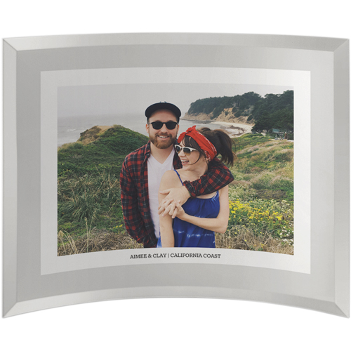 Border Memento Curved Glass Print, 10x12, Curved, Gray