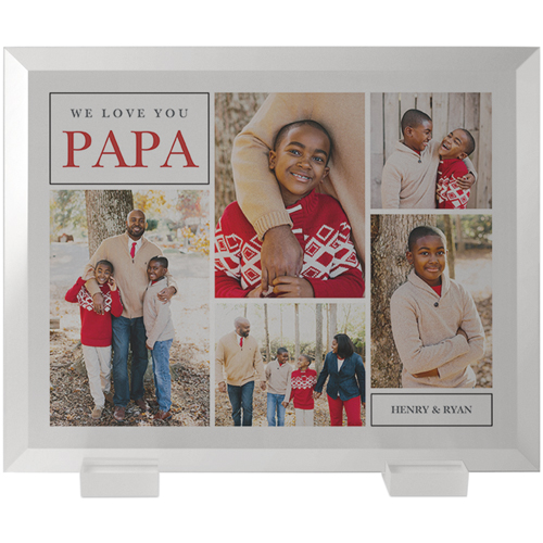 Contemporary Trio Flat Glass Print, 8x10, Flat, White, white