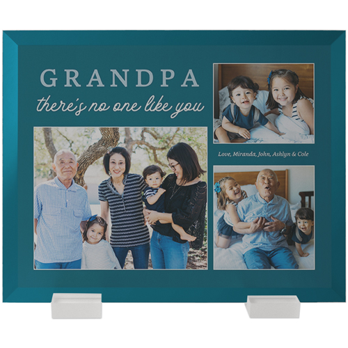 No One Like You Flat Glass Print, 8x10, Flat, Blue, azure