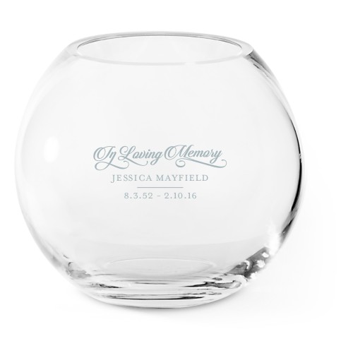 In Loving Memory Personalized Glass Vase By Shutterfly Shutterfly