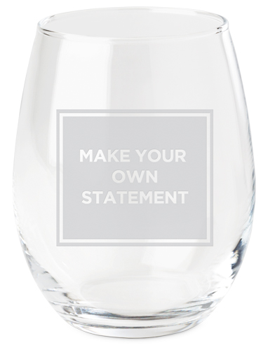 Personalized Couple Etched Stemless Wine Glass  Customized  Wedding/Anniversary Design Stemless Wine Glass - J & J Designz