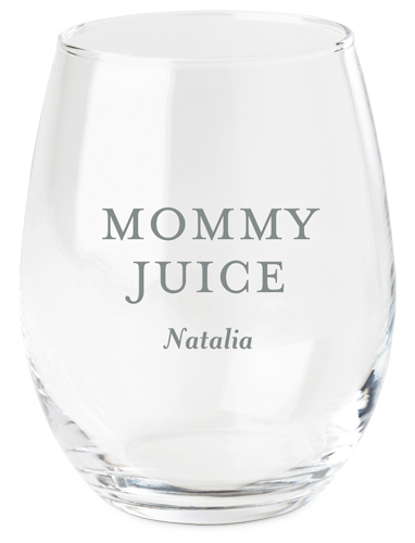 Mom Juice Wine Glasses on