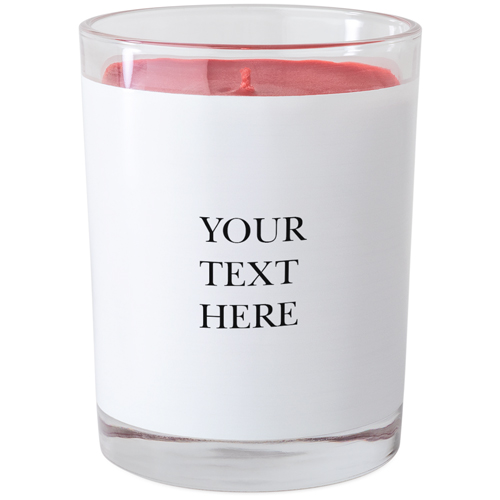 Text Gallery Glass Candle, Glass, Fireside Spice, 9oz, Multicolor