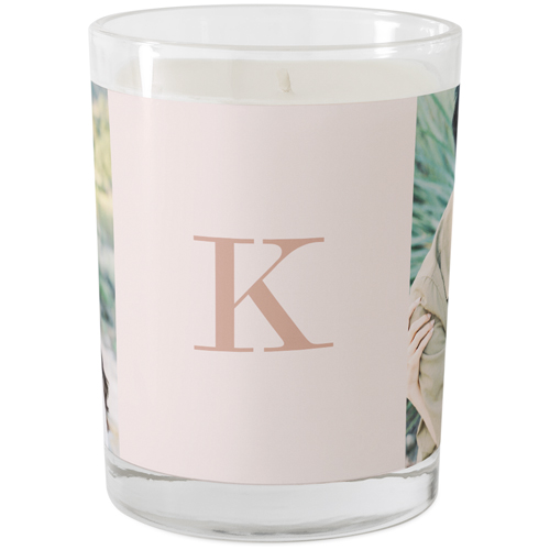 Monogram Gallery of Two Glass Candle, Glass, Ocean Breeze, 9oz, Multicolor