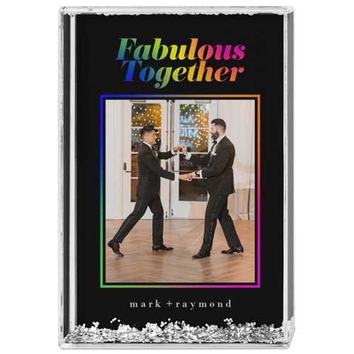 Fabulous Together Glitter Block, Black