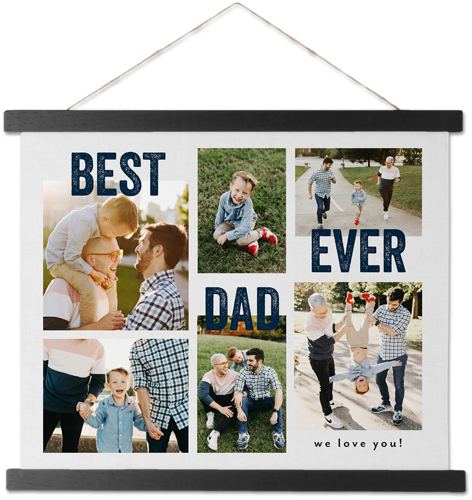 Best Collage Ever Hanging Canvas Print, Black, 11x14, Gray, stone