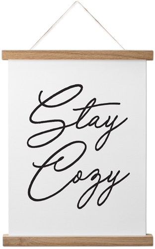 Stay Cozy Hanging Canvas Print, Natural, 11x14, Multicolor