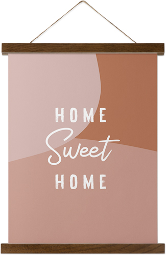 Home Sweet Abstract Hanging Canvas Print, Walnut, 11x14, Multicolor