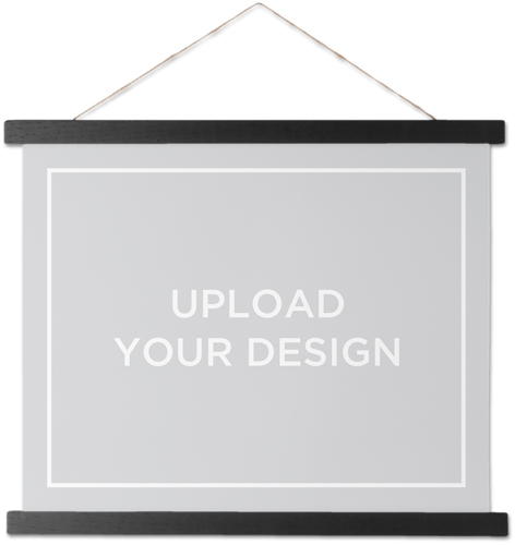 Upload Your Own Design Landscape Hanging Canvas Print, Black, 11x14, Multicolor