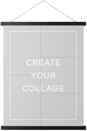 Create a Collage Portrait Hanging Canvas Print, Black, 16x20, Multicolor