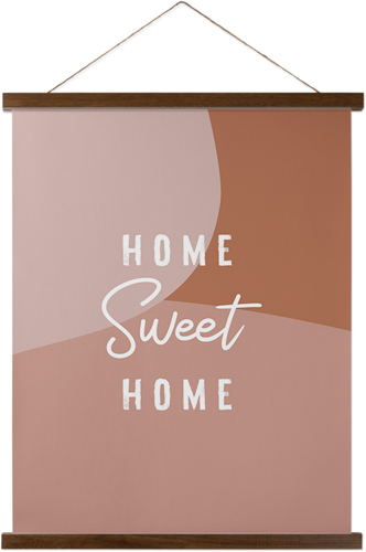 Home Sweet Abstract Hanging Canvas Print, Walnut, 16x20, Multicolor
