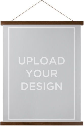 Upload Your Own Design Hanging Canvas Print, Walnut, 16x20, Multicolor