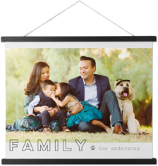 simply chic family hanging canvas print