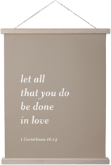 gallery text quote hanging canvas print