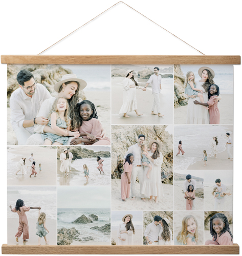 Gallery of Fifteen Hanging Canvas Print, Natural, 16x20, Multicolor