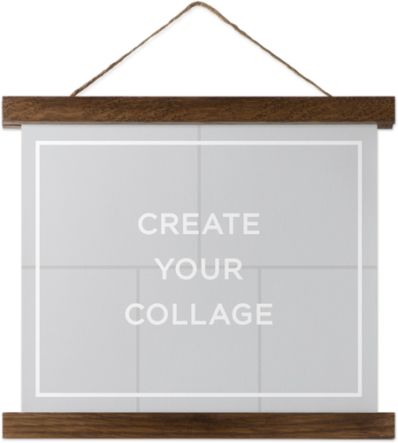 Create a Collage Hanging Canvas Print, Walnut, 8x10, Multicolor