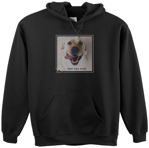 Best in Show Best Dog Ever Custom Hoodie, Double Sided, Adult (S), Black, Blue