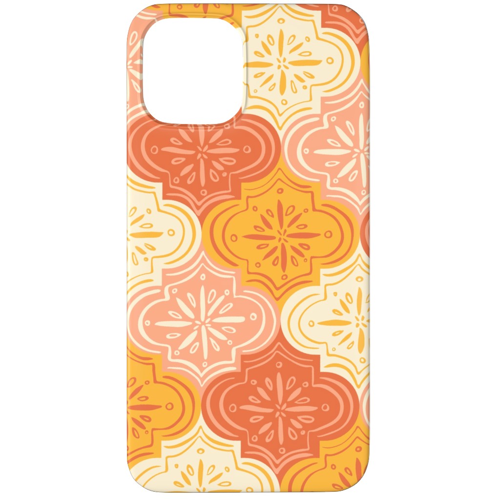 Arabesque - Warm Phone Case, Silicone Liner Case, Matte, iPhone 11 Pro Max, Orange, Orange