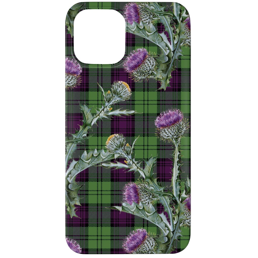Feochadan Tartan - Green and Purple Phone Case, Silicone Liner Case, Matte, iPhone 11 Pro Max, Green