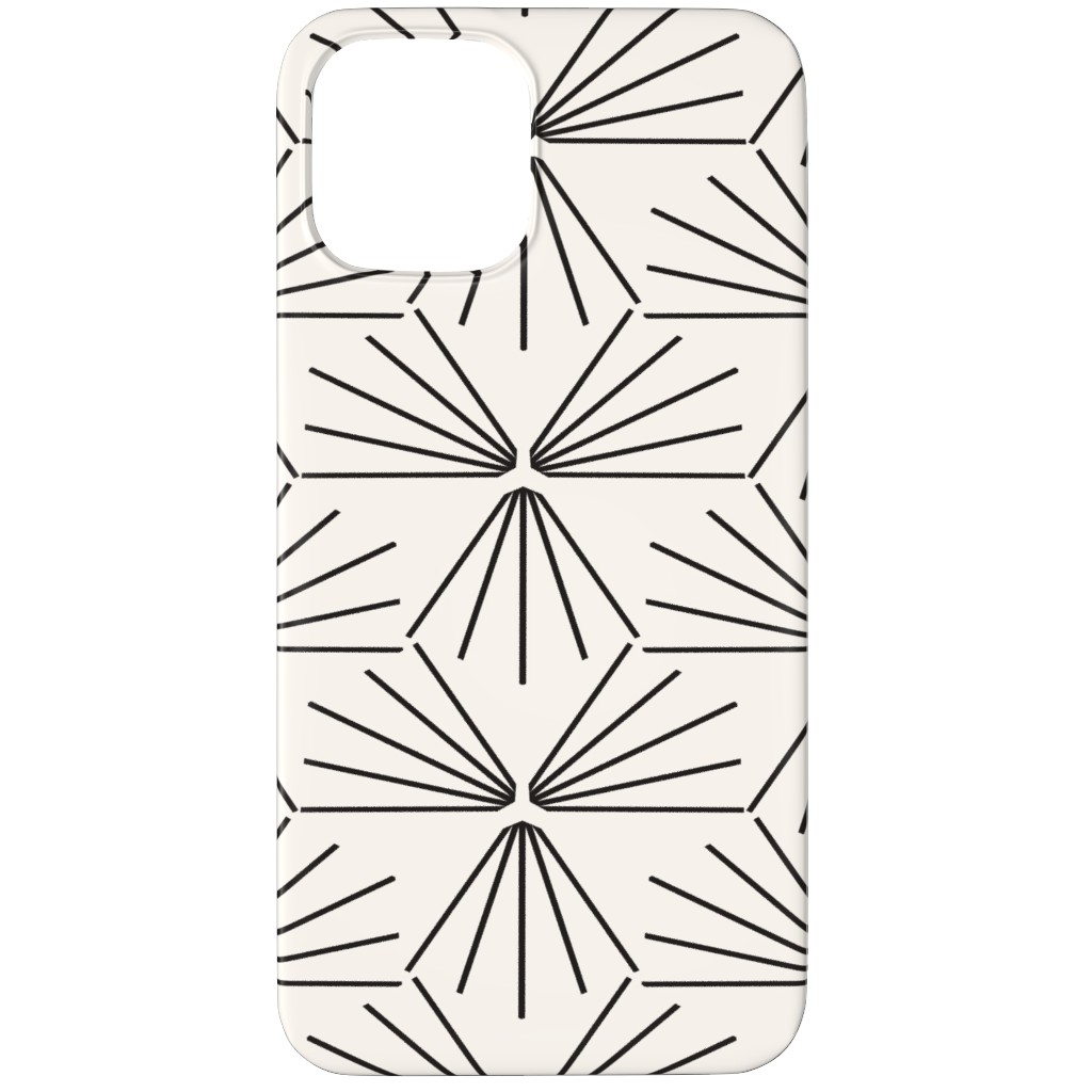 Sun Tile - Black & Off White Phone Case, Silicone Liner Case, Matte, iPhone 11 Pro Max, Beige, Pearl