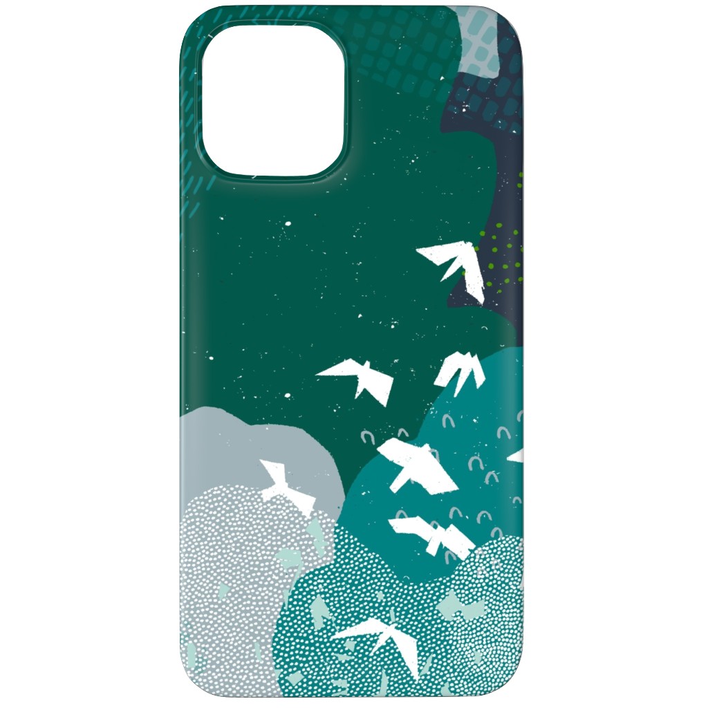 Forest Bird's Eye View - Green Phone Case, Silicone Liner Case, Matte, iPhone 11 Pro Max, Green