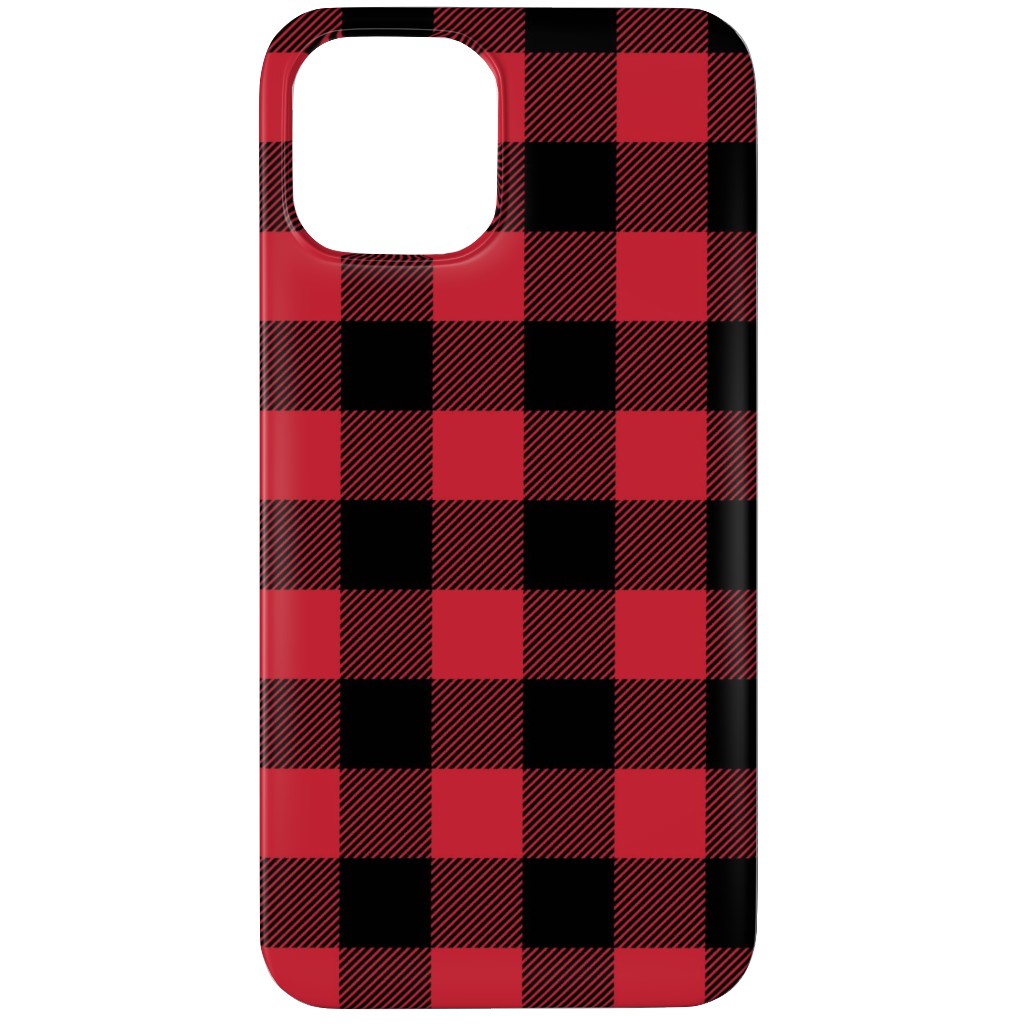 Ducks, Trucks, and Eight Point Bucks - Red and Black Phone Case, Silicone Liner Case, Matte, iPhone 11 Pro Max, Red
