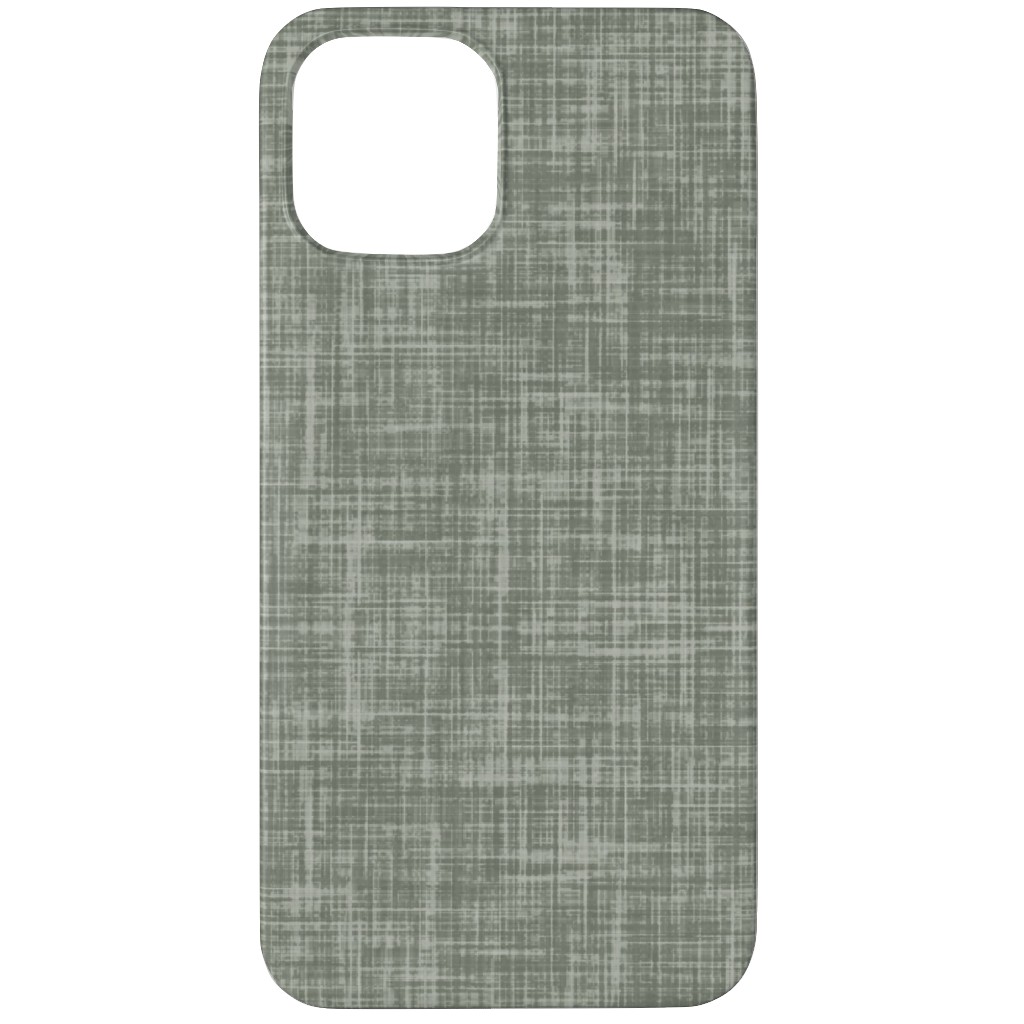 Vintage Linen Phone Case, Silicone Liner Case, Matte, iPhone 11 Pro Max, Green