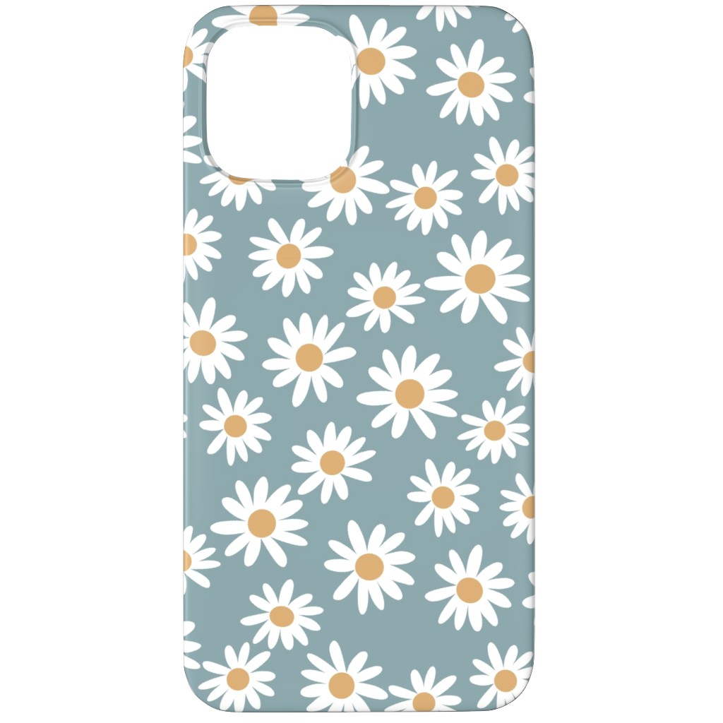 Daisies Phone Case, Silicone Liner Case, Matte, iPhone 11 Pro Max, Blue