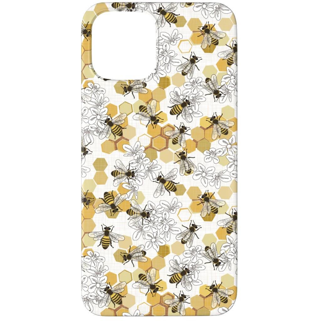 Save the Honey Bees - Yellow Phone Case, Slim Case, Matte, iPhone 11 Pro Max, Yellow