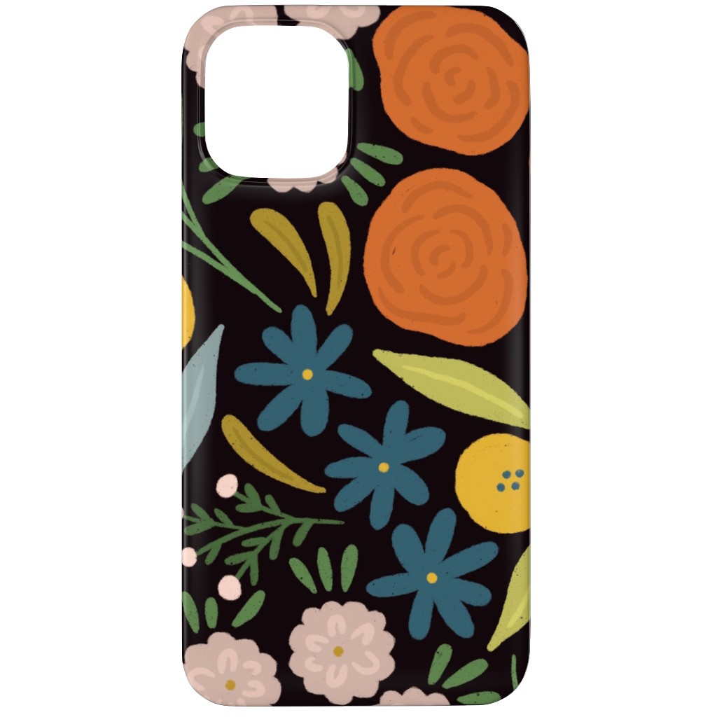 Sofia Floral - Dark Phone Case, Slim Case, Matte, iPhone 11 Pro Max, Multicolor