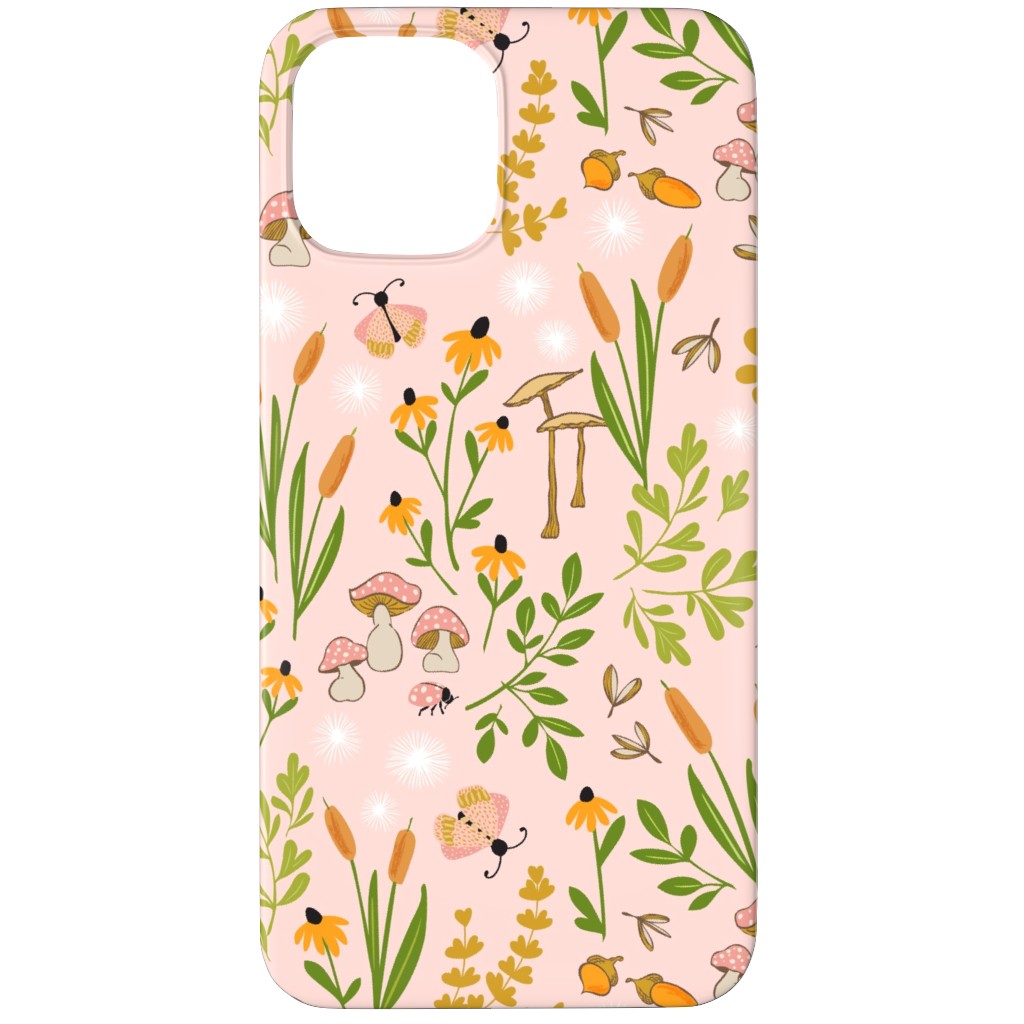 Autumn Meadow Phone Case, Slim Case, Matte, iPhone 11 Pro Max, Pink, Bright Pink