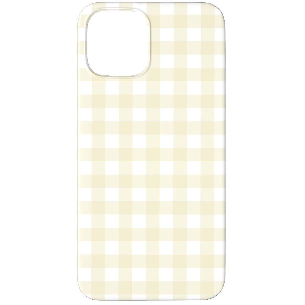 Gingham Check Phone Case, Slim Case, Matte, iPhone 11 Pro Max, Yellow
