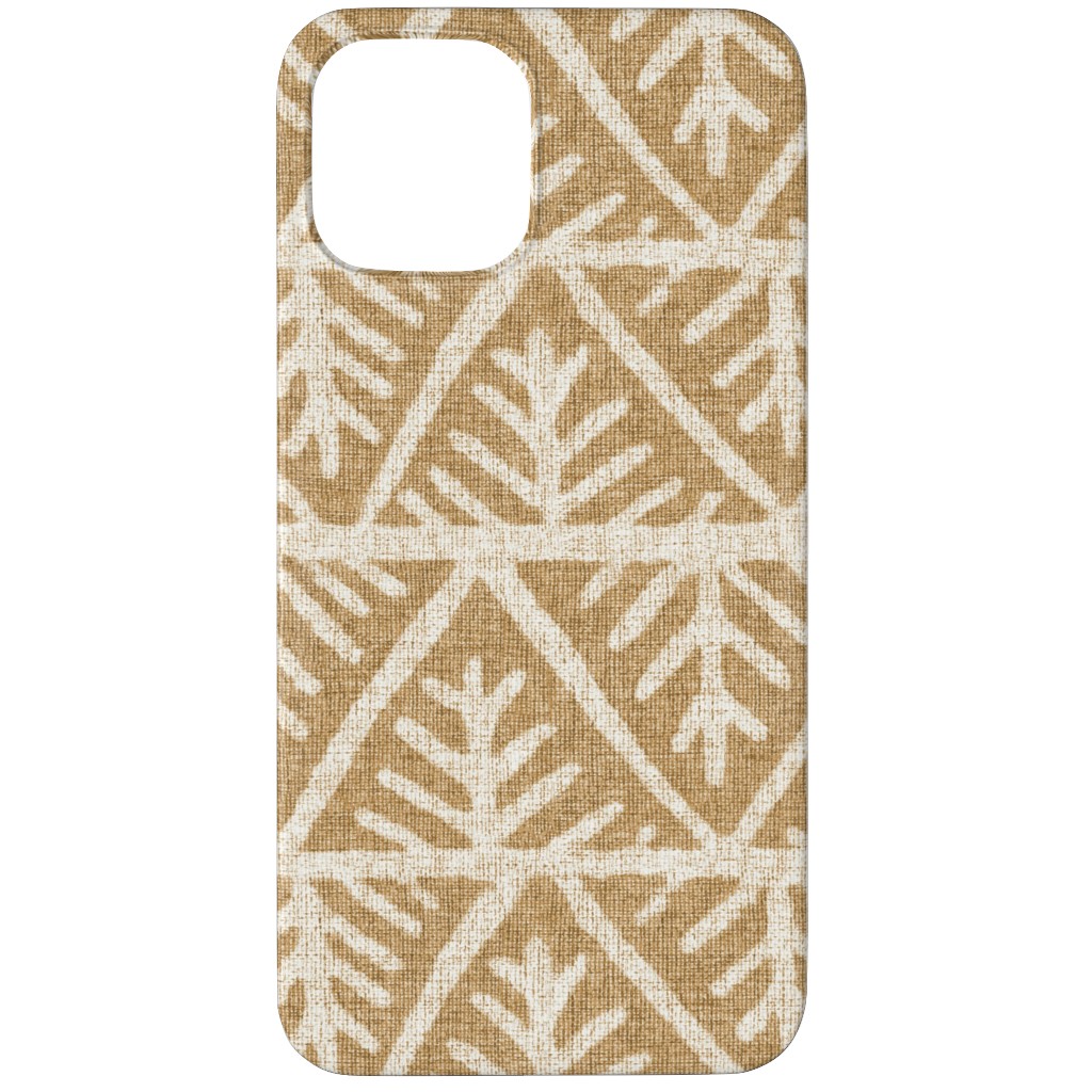 Textured Mudcloth Phone Case, Slim Case, Matte, iPhone 11 Pro Max, Brown