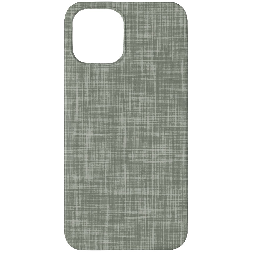 Vintage Linen Phone Case, Slim Case, Matte, iPhone 11 Pro Max, Green, Tidal Wave