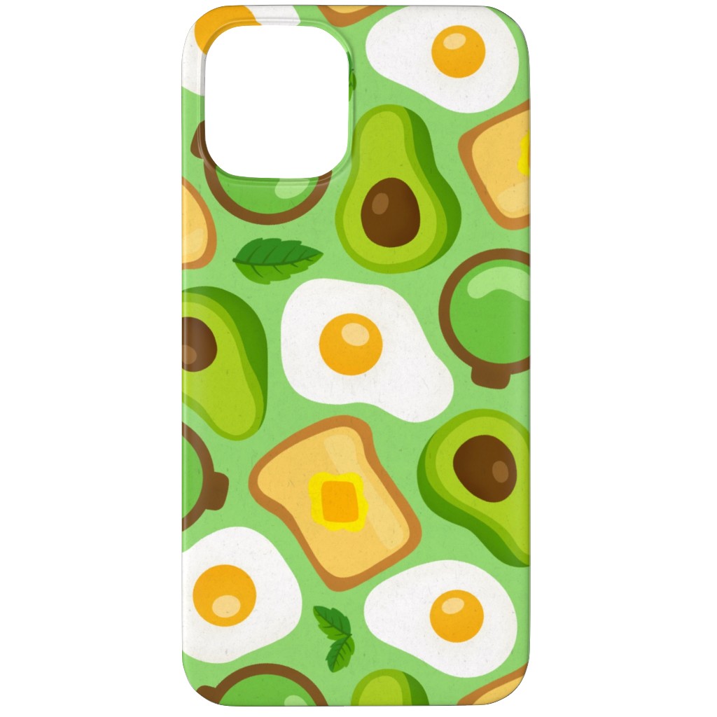 Deconstructed Avocado Toast - Green Phone Case, Silicone Liner Case, Matte, iPhone 11 Pro, Green, Classic Green