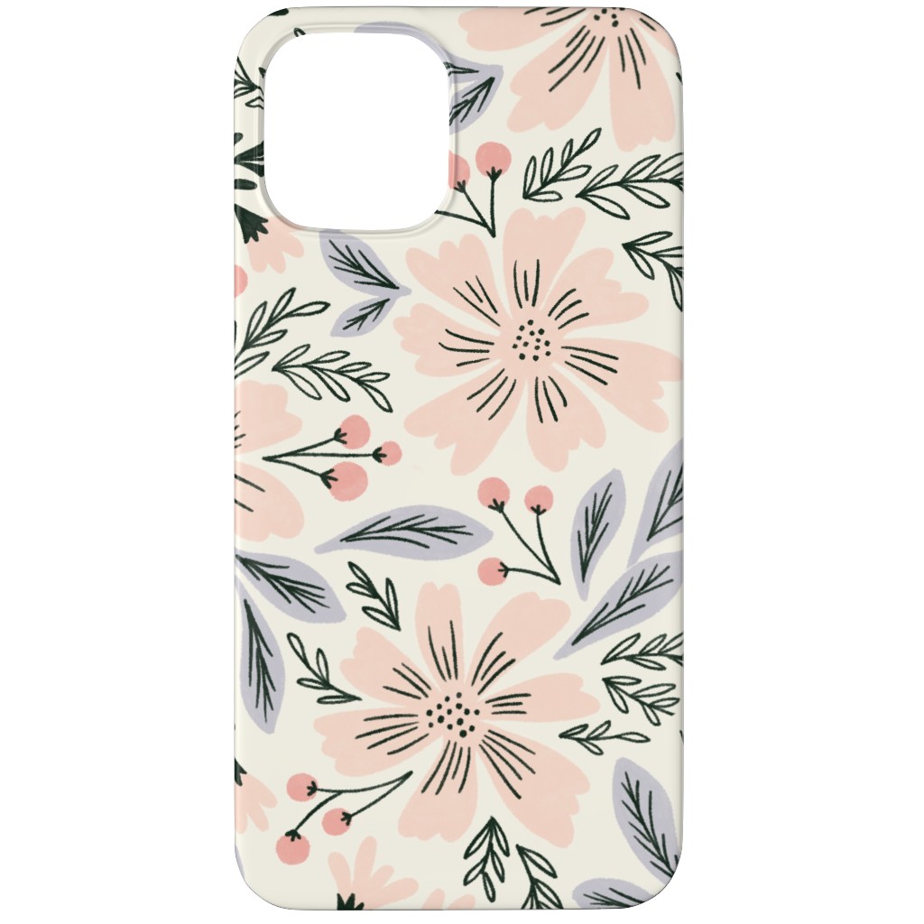 Flora - Pink Phone Case, Silicone Liner Case, Matte, iPhone 11 Pro, Pink