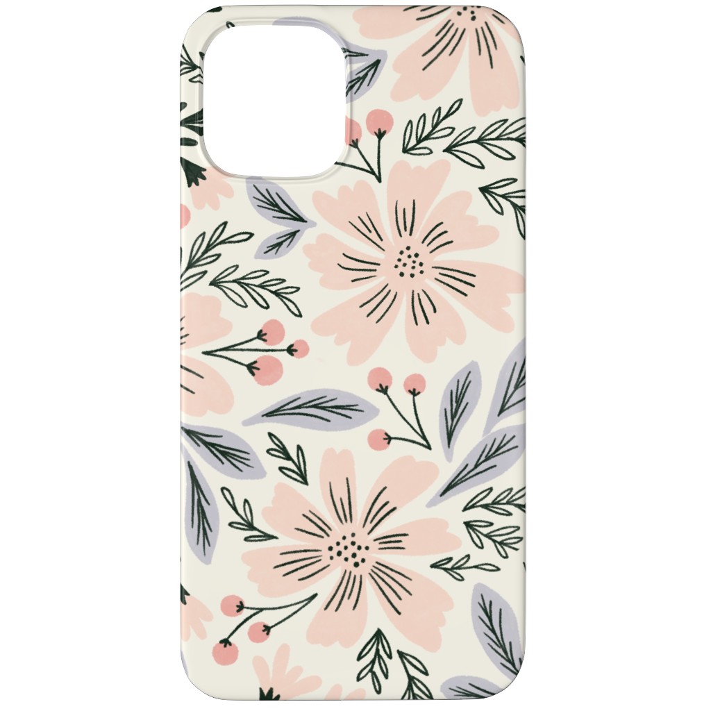 Flora - Pink Phone Case, Silicone Liner Case, Matte, iPhone 11 Pro, Pink, Bright Pink