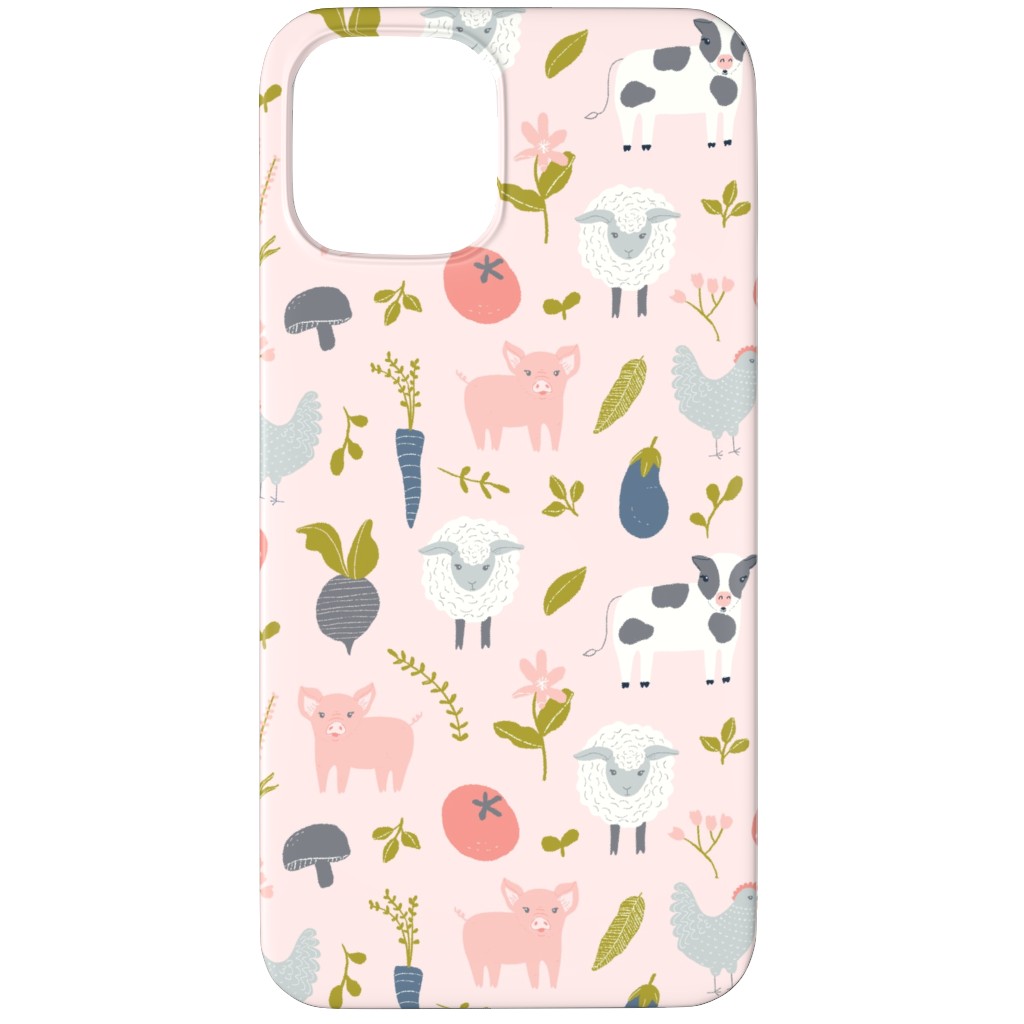 Farm Life - Pink Phone Case, Silicone Liner Case, Matte, iPhone 11 Pro, Pink, Bright Pink