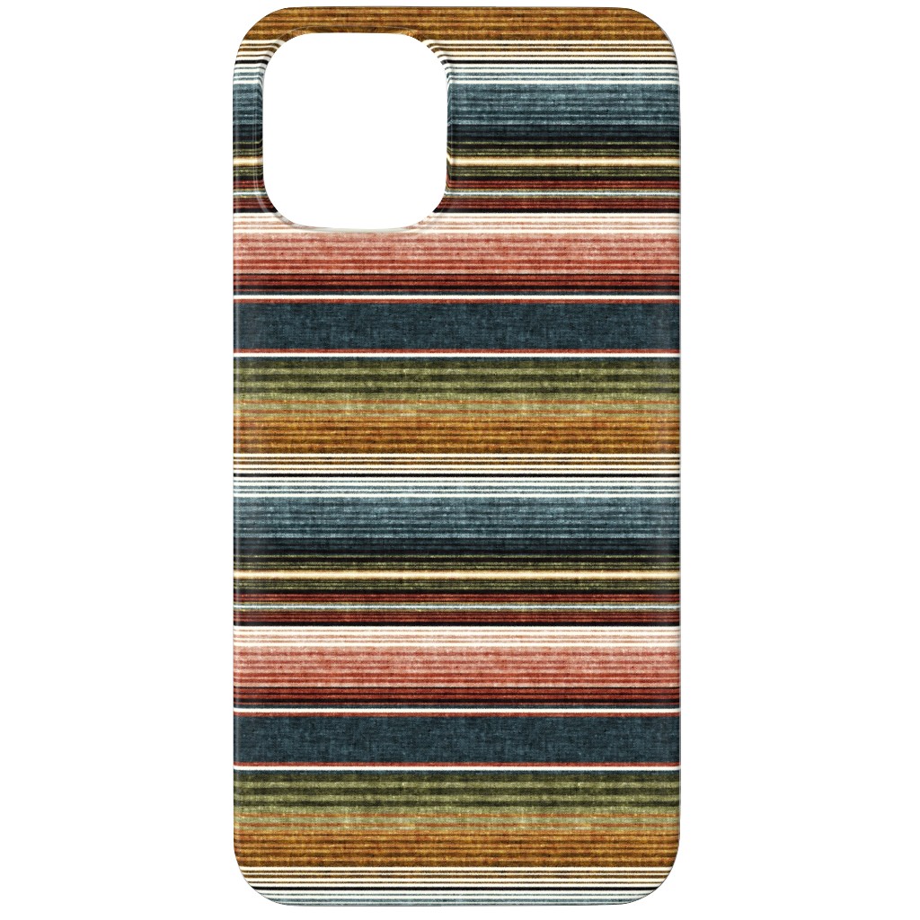Serape Southwest Stripes - Multi Earthy Phone Case, Silicone Liner Case, Matte, iPhone 11 Pro, Multicolor