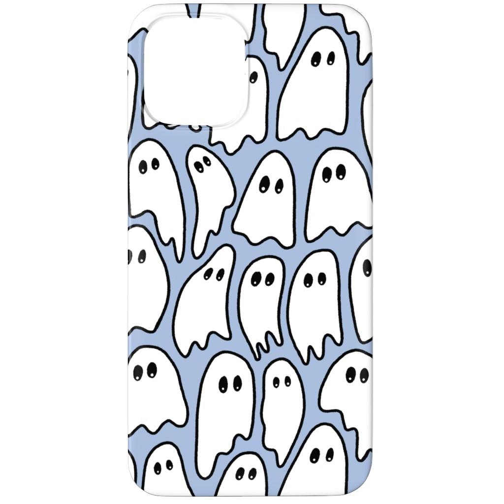 Ghosted Ghosts Phone Case, Silicone Liner Case, Matte, iPhone 11 Pro, Blue