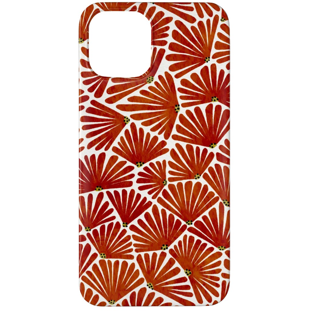 Solie - Red & White Phone Case, Silicone Liner Case, Matte, iPhone 11 Pro, Red, Red