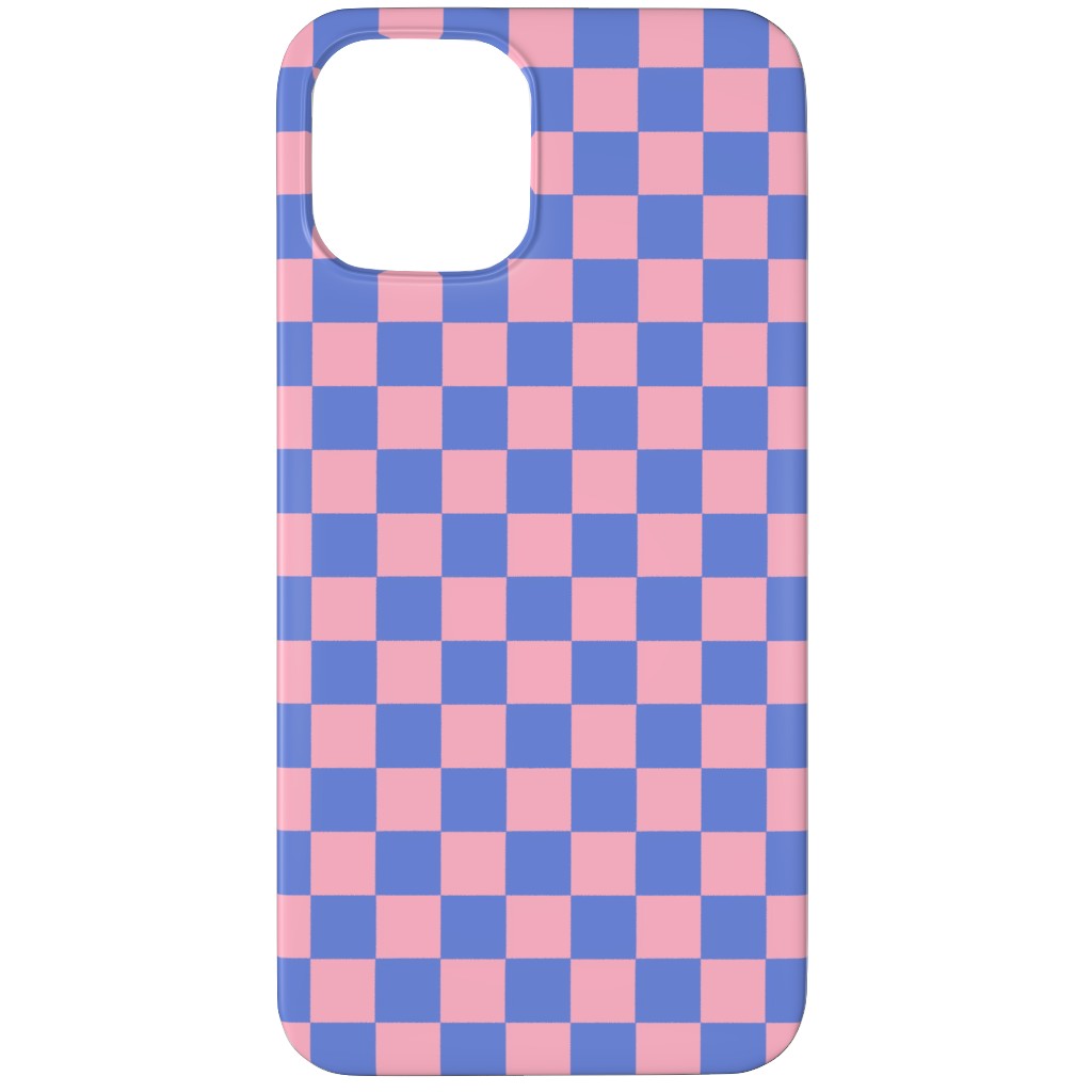 Fun Checkers - Pink and Purple Phone Case, Silicone Liner Case, Matte, iPhone 11 Pro, Pink
