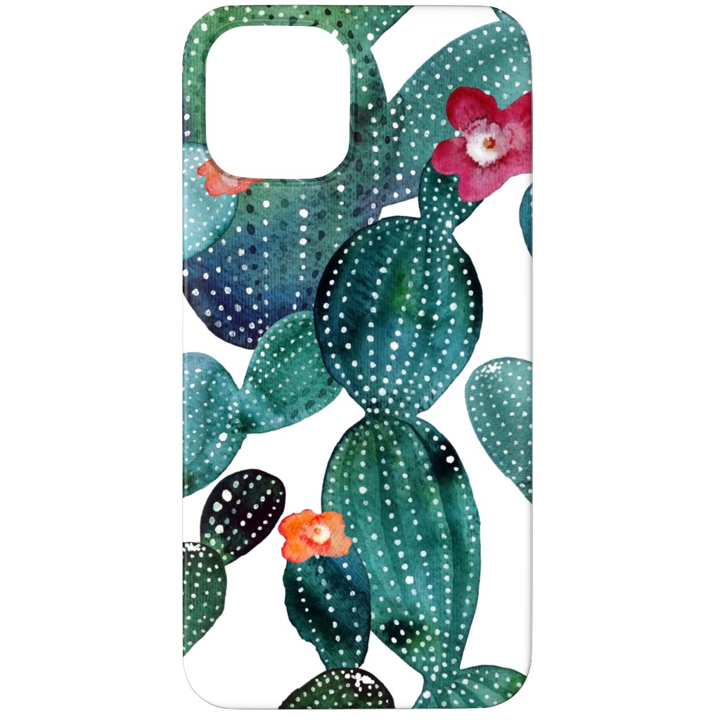 Cactuses - Green Phone Case, Silicone Liner Case, Matte, iPhone 11 Pro, Green, Classic Green