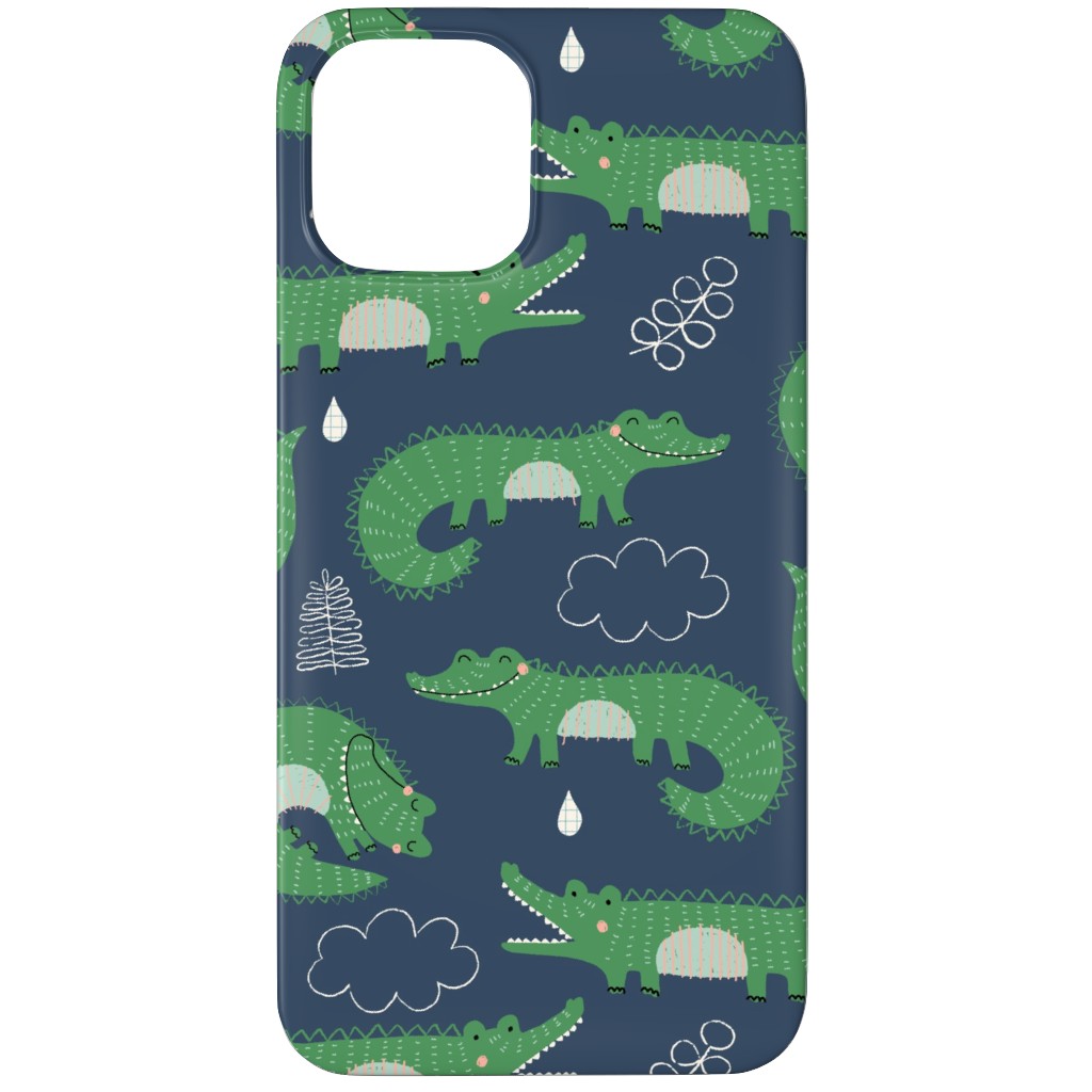 Cute Alligators - Green Phone Case, Silicone Liner Case, Matte, iPhone 11 Pro, Green, Classic Green