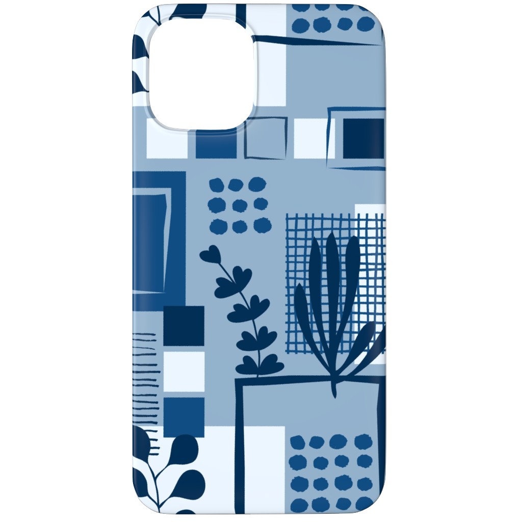 Squared Sea - Blue Phone Case, Silicone Liner Case, Matte, iPhone 11 Pro, Blue, True Blue