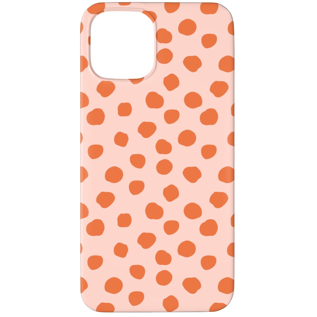 Dotty - Pink and Orange Phone Case, Silicone Liner Case, Matte, iPhone 11 Pro, Pink, Bright Pink