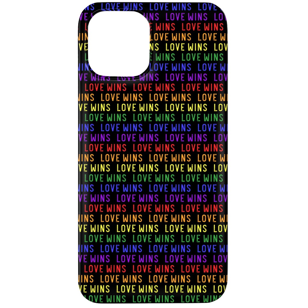 Love Wins Rainbow Phone Case, Slim Case, Matte, iPhone 11 Pro, Multicolor