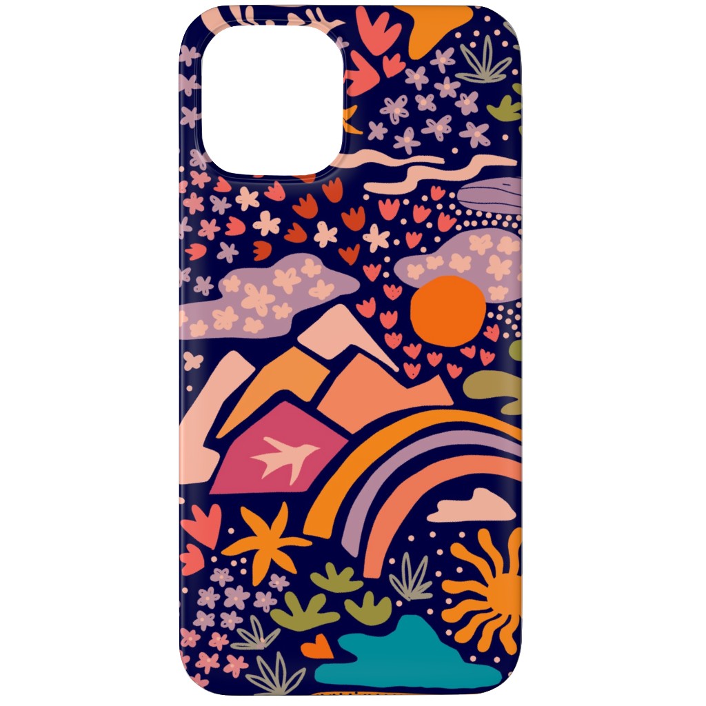 Outdoor Adventure - Dark Blue Phone Case, Slim Case, Matte, iPhone 11 Pro, Multicolor