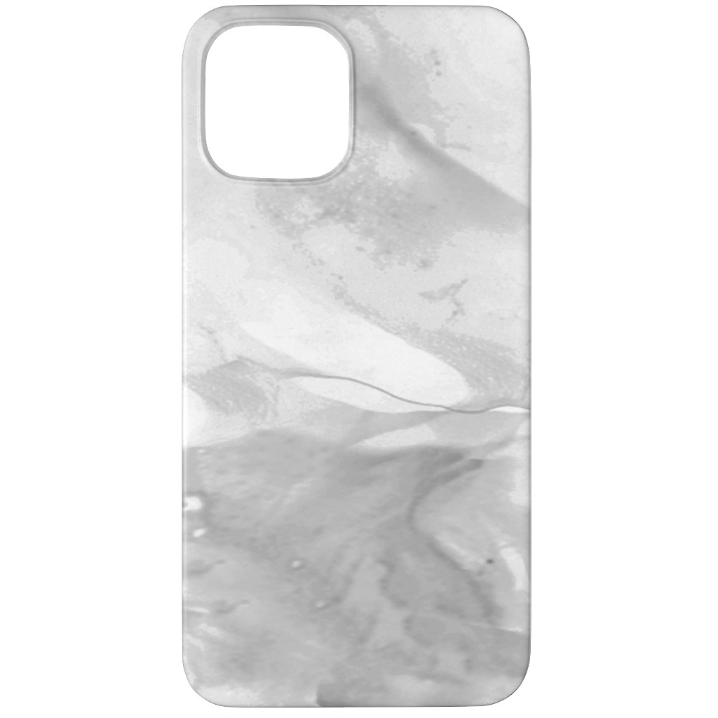 Carerra Marble - Watercolor Phone Case, Slim Case, Matte, iPhone 11 Pro, Gray, Gray