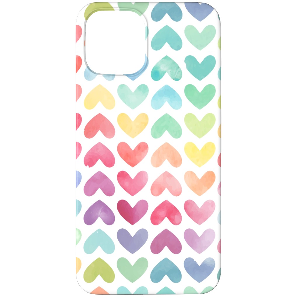 Rainbow Hearts - Multi Phone Case, Slim Case, Matte, iPhone 11 Pro, Multicolor